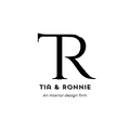 Black and White Square Home Interior Design Logo
