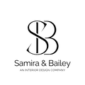 White and Black Simple Monoline Interior Design Company Logo